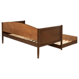 Bozeman Walnut Wood Twin Daybed With Trundle Medium from Coaster - Luna Furniture