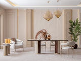 Bragenta Neutral and Warm Wood Dining Set from Luna Luxury - Luna Furniture