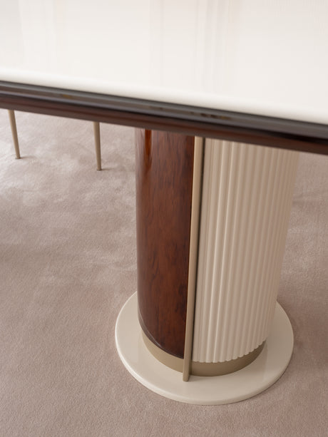 Bragenta Neutral and Warm Wood Dining Set from Luna Luxury - Luna Furniture