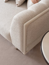 Bragenta Sofa with Wood Panel Detailing on The Back from Luna Luxury - Luna Furniture