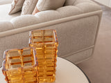 Bragenta Sofa with Wood Panel Detailing on The Back from Luna Luxury - Luna Furniture