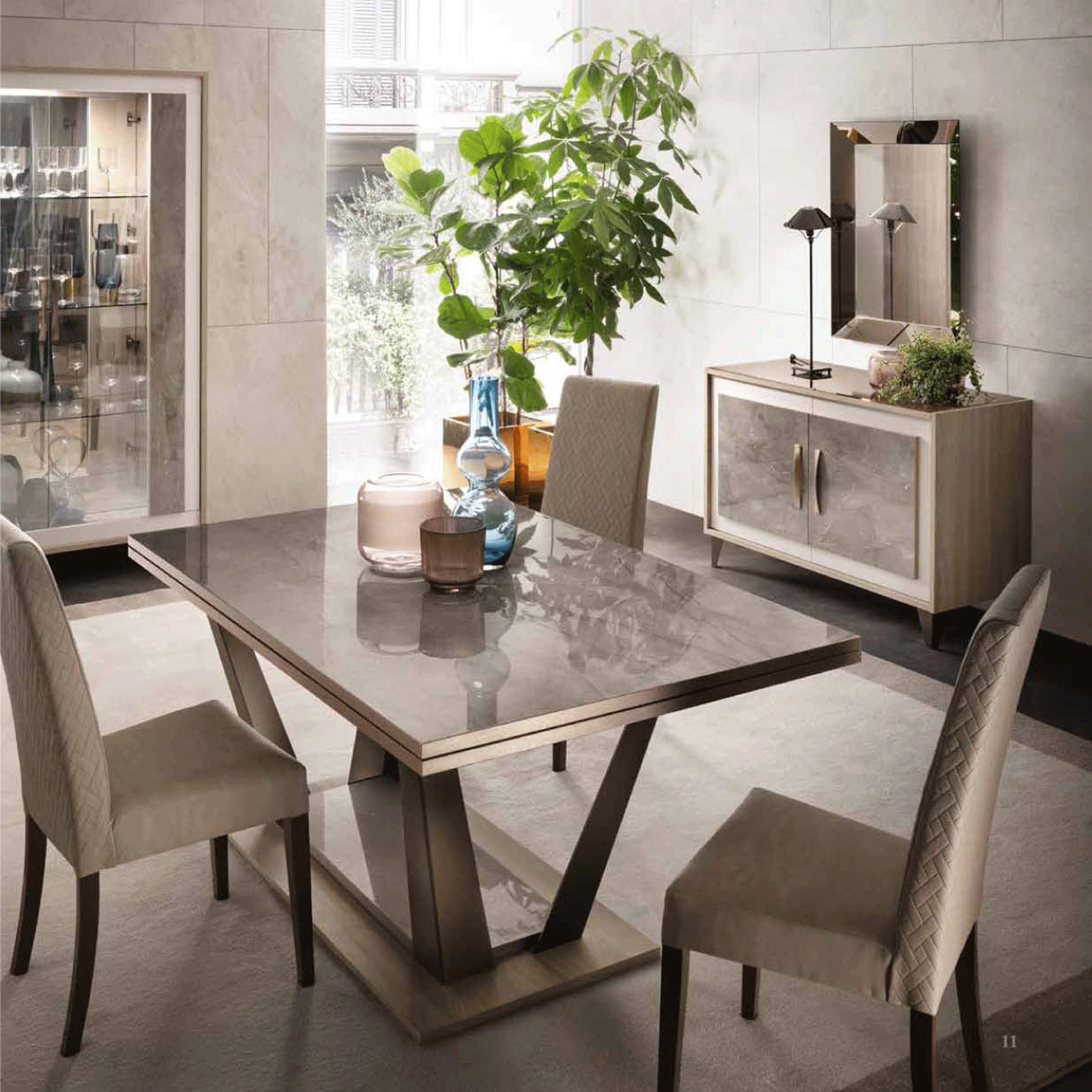 Arredo Ambra 1 Door Vitrine from ESF Furniture - Luna Furniture