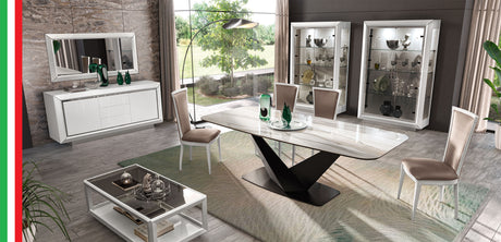 Elite White 63" Mirror for Buffet from ESF Furniture - Luna Furniture