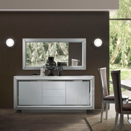 Elite White 3 Door Buffet from ESF Furniture - Luna Furniture