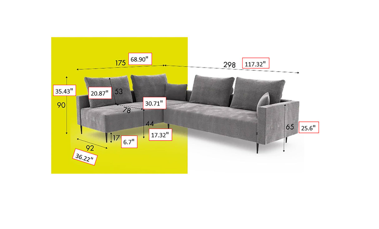 Redford Sectional from ESF Furniture - Luna Furniture