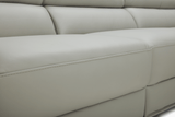 1576 Kuka Light Gray Top-Grain Leather RAF Chaise Sectional from ESF Furniture - Luna Furniture