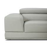 1576 Kuka Light Gray Top-Grain Leather RAF Chaise Sectional from ESF Furniture - Luna Furniture