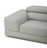 1576 Kuka Light Gray Top-Grain Leather RAF Chaise Sectional from ESF Furniture - Luna Furniture