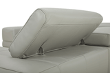 1576 Kuka Light Gray Top-Grain Leather RAF Chaise Sectional from ESF Furniture - Luna Furniture