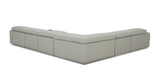 1576 Kuka Light Gray Top-Grain Leather RAF Chaise Sectional from ESF Furniture - Luna Furniture