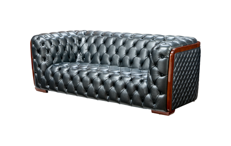 415 Gray Top-Grain Leather Chair from ESF Furniture - Luna Furniture