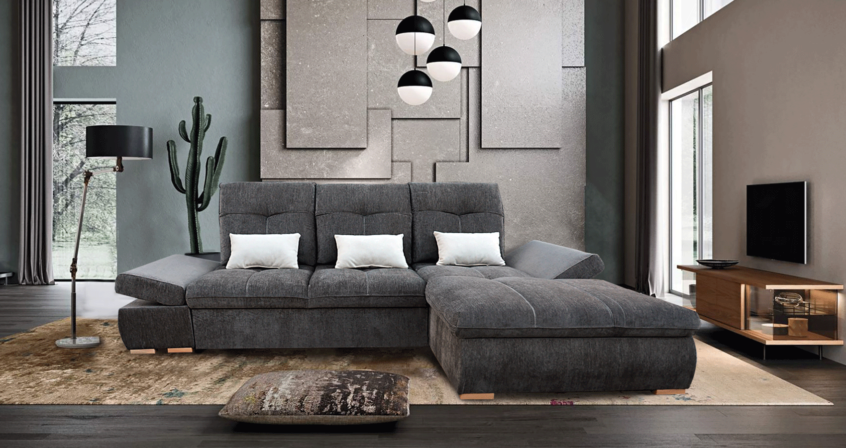 Estero Sectional Left from ESF Furniture - Luna Furniture