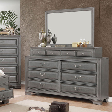 Brandt Gray Dresser from Furniture of America - Luna Furniture
