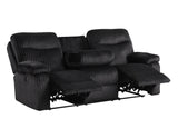 Bravo Black 3-Piece Reclining Living Room Set from Happy Homes - Luna Furniture