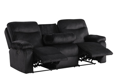 Bravo Black 3-Piece Reclining Living Room Set from Happy Homes - Luna Furniture