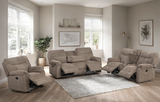 Bravo Mocha 3-Piece Reclining Set from Happy Homes - Luna Furniture