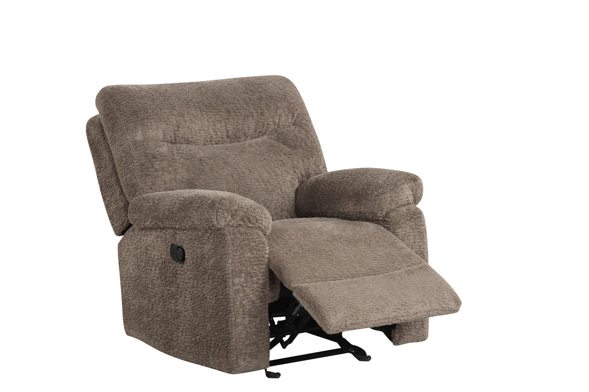Bravo Mocha 3-Piece Reclining Set from Happy Homes - Luna Furniture