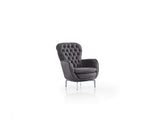 Bravo 3-pieces (Sofa & Loveseat & Chair) Livingroom Set in Black from Furnia - Luna Furniture