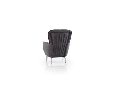 Bravo 3-pieces (Sofa & Loveseat & Chair) Livingroom Set in Black from Furnia - Luna Furniture
