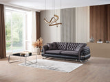 Bravo 3-pieces (Sofa & Loveseat & Chair) Livingroom Set in Black from Furnia - Luna Furniture