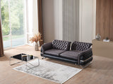 Bravo Convertible Sofa in Black from Furnia - Luna Furniture