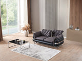 Bravo 3-pieces (Sofa & Loveseat & Chair) Livingroom Set in Black from Furnia - Luna Furniture
