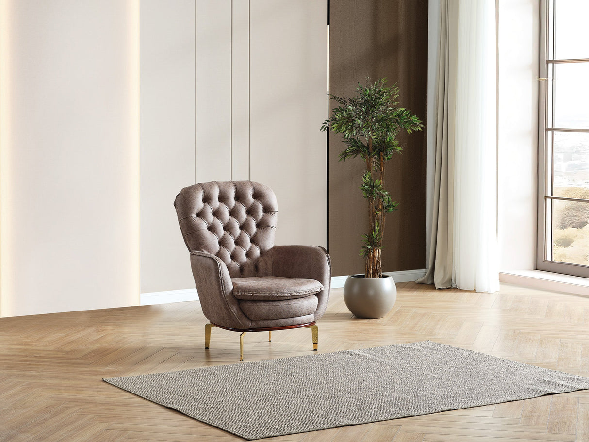 Bravo Chair in Brown from Furnia - Luna Furniture