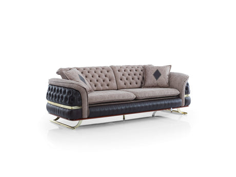 Bravo Convertible Sofa in Brown from Furnia - Luna Furniture