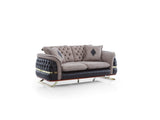 Bravo Convertible Loveseat in Brown from Furnia - Luna Furniture