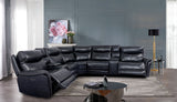 Braylee Dark Navy Power Sectional from Furniture of America - Luna Furniture