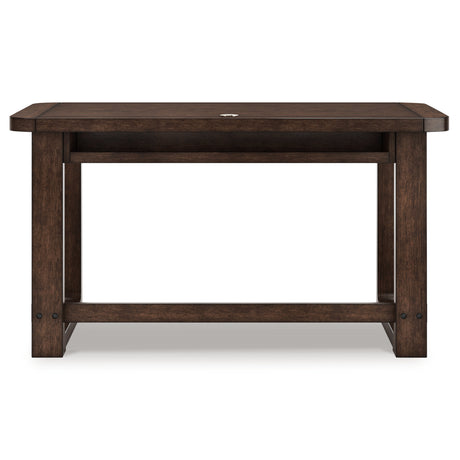 Breckington Dark Brown 56" Home Office Desk from Ashley - Luna Furniture