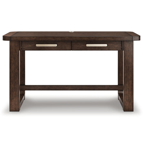 Breckington Dark Brown 56" Home Office Desk from Ashley - Luna Furniture