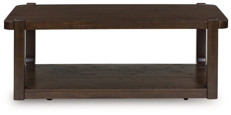 Breckington Dark Brown Coffee Table from Ashley - Luna Furniture