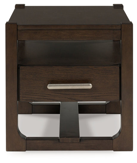 Breckington Dark Brown End Table from Ashley - Luna Furniture