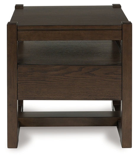 Breckington Dark Brown End Table from Ashley - Luna Furniture