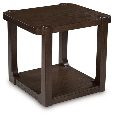 Breckington Dark Brown End Table from Ashley - Luna Furniture