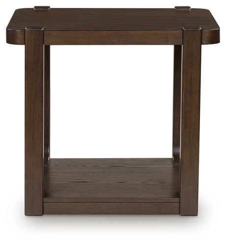 Breckington Dark Brown End Table from Ashley - Luna Furniture