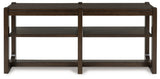 Breckington Dark Brown Sofa Table from Ashley - Luna Furniture