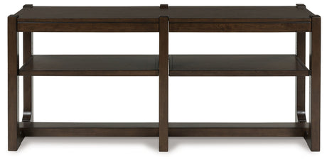 Breckington Dark Brown Sofa Table from Ashley - Luna Furniture