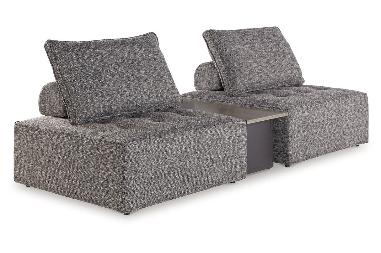 Bree Zee Brown 3-Piece Outdoor Sectional from Ashley - Luna Furniture