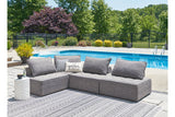 Bree Zee Brown 4-Piece Outdoor Sectional from Ashley - Luna Furniture
