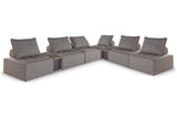 Bree Zee Brown 8-Piece Outdoor Modular Seating from Ashley - Luna Furniture