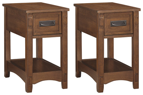 Breegin 2 End Tables in Brown from Ashley - Luna Furniture