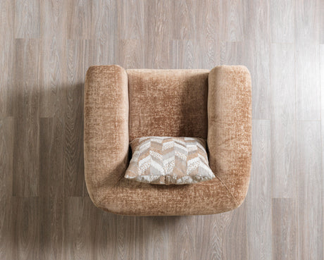 Brenda Coffee Boucle Chair from Nova Furniture - Luna Furniture