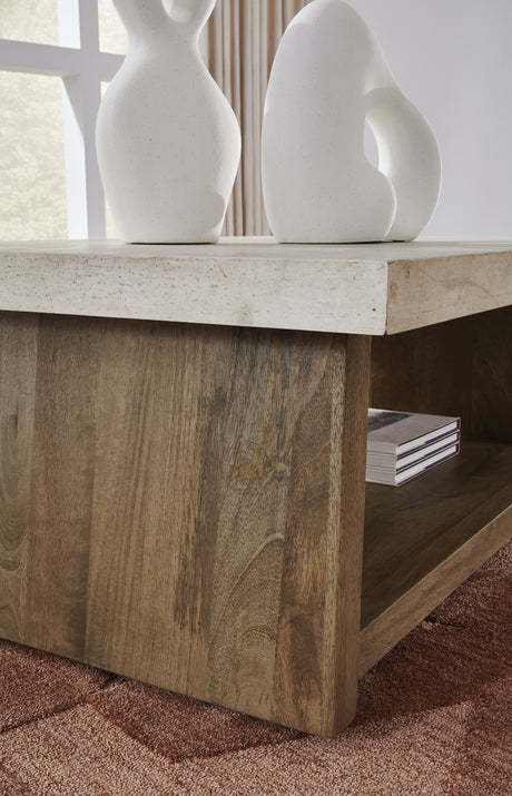 Brendalhouse Light Brown Coffee Table from Ashley - Luna Furniture