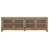 Brenham Light Oak 79-inch 4-Door TV Stand Media Console from Coaster - Luna Furniture