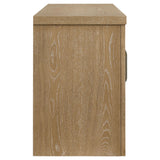 Brenham Light Oak 79-inch 4-Door TV Stand Media Console from Coaster - Luna Furniture