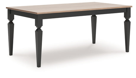 Brenkerton Grayish Brown/Black Dining Table from Ashley - Luna Furniture