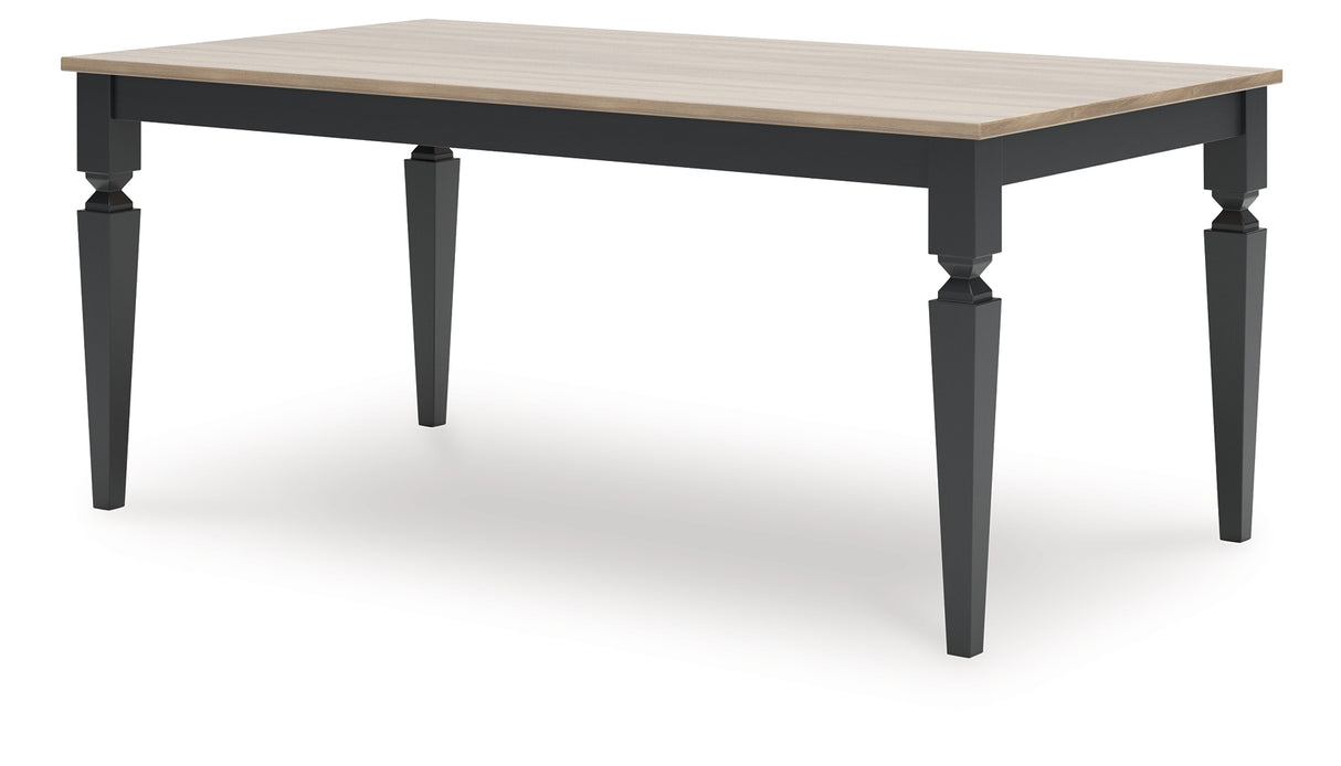 Brenkerton Grayish Brown/Black Dining Table from Ashley Furniture - Luna Furniture