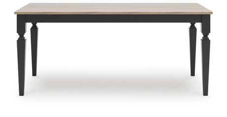 Brenkerton Grayish Brown/Black Dining Table from Ashley - Luna Furniture